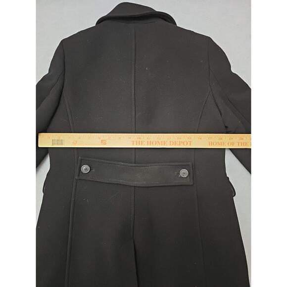 J. Crew Woman's Wool Jacket Black Overcoat Pockets Water-Resistant Winter - Picture 11 of 11